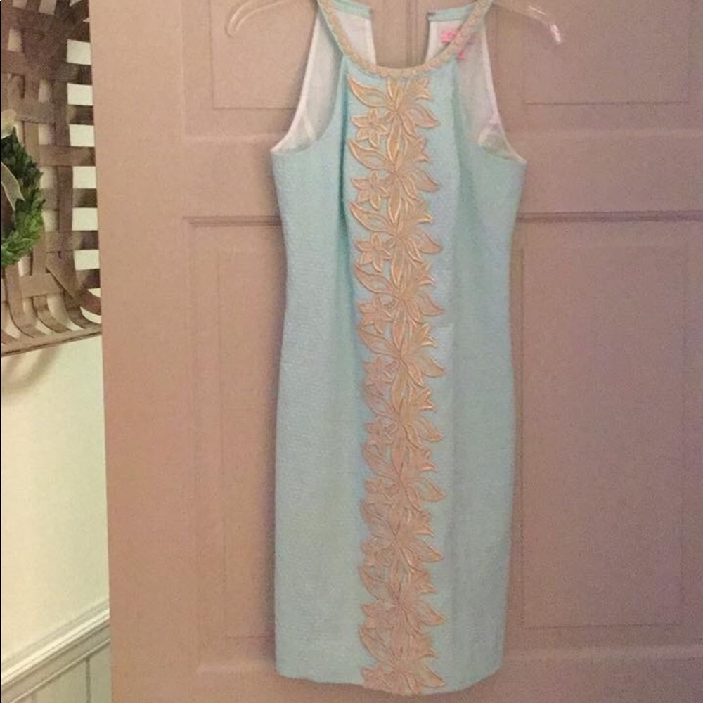 LILLY PULITZER PEARL LACE SHIFT DRESS/ LINED - Picture 1 of 6